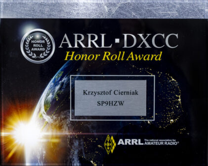 SP9HZW – ARRL DXCC HONOR ROLL AWARD